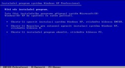 Instalační program Windows XP