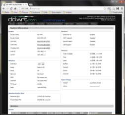 D-Link DIR-825 / DD-WRT — system information