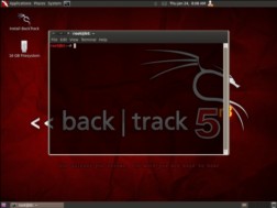 BackTrack Linux 5 R3 - příkazový řádek