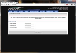 D-Link DIR-825 / DD-WRT — prvotní nastavení hesla