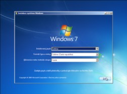 Recovery — instalace Windows 7