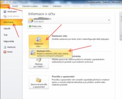 Outlook 2010 — Cesta k nastavení účtu
